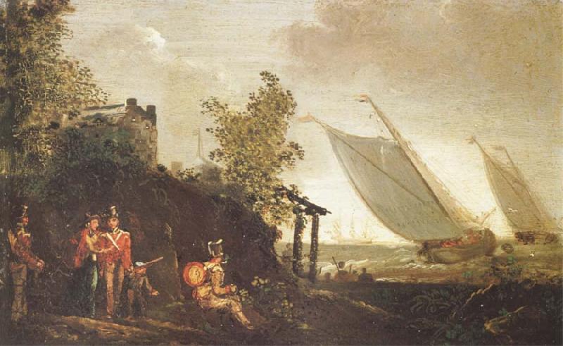Thomas Pakenham The French are on the sea,says the Shan Van Vocht oil painting image